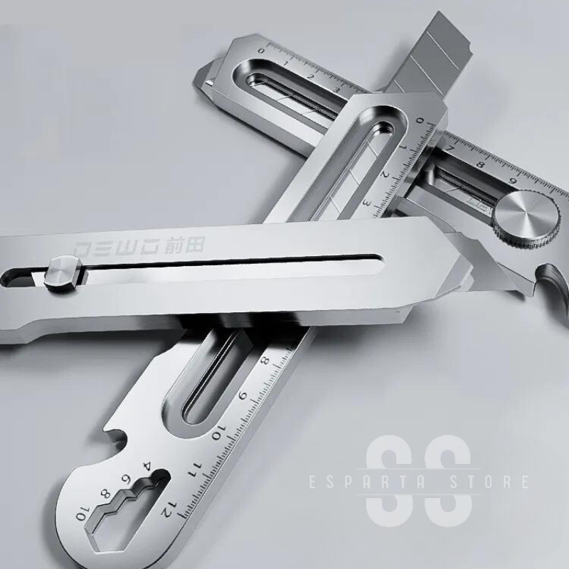 Estilete Inox Multiuso 6 em 1 • 100% Aço Inox (+BRINDE EXCLUSIVO)