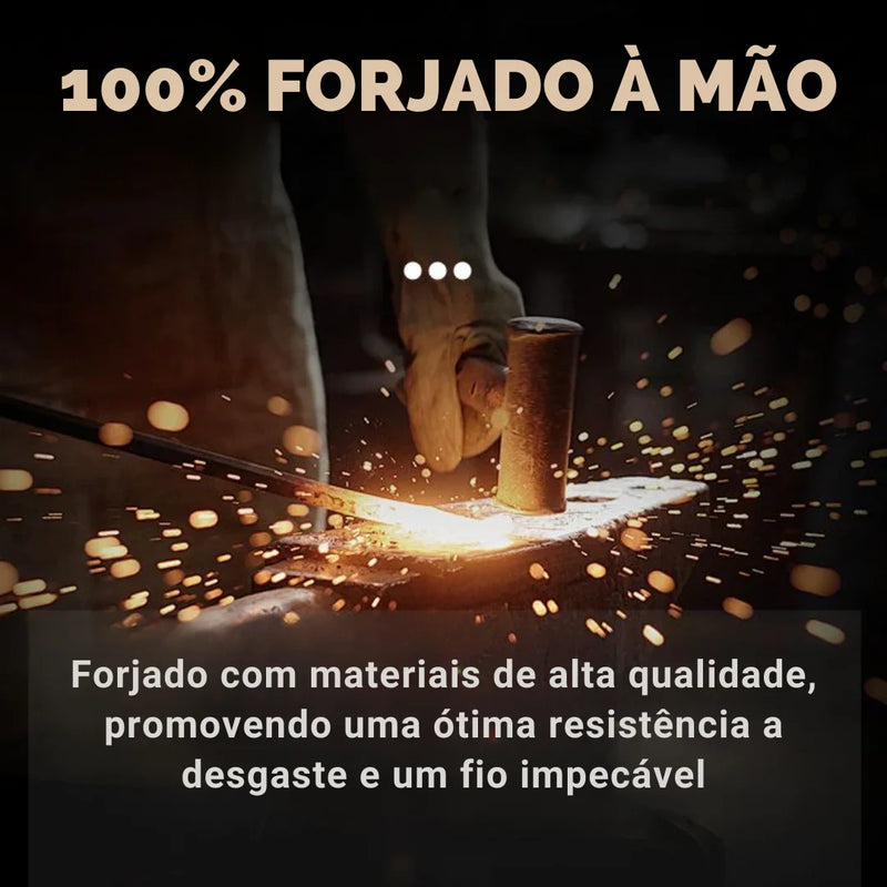 Faca Double Head - 100% Forjada à Mão
