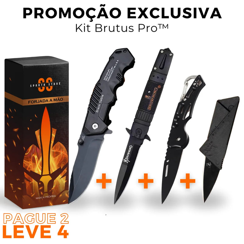 [PAGUE 2 LEVE 4] Kit Completo 4 Canivetes • Kit Brutus Pro™