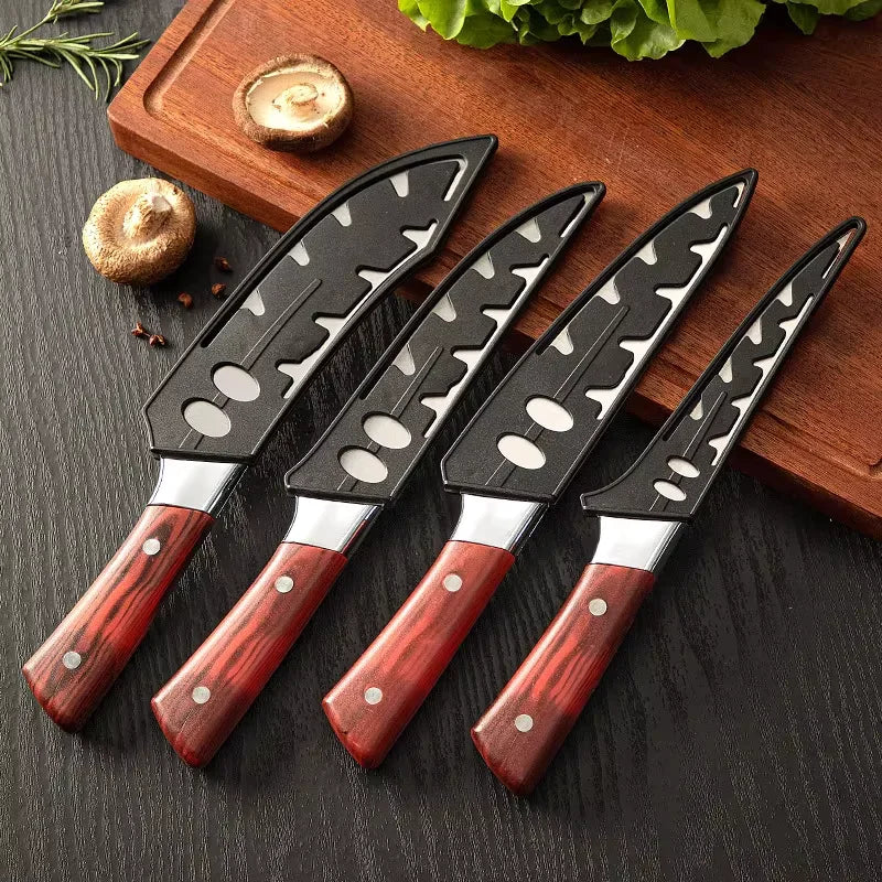 (COMPRE 2 LEVE 4 + BAINHAS) Combo 4 Facas Artesanais Ultra Afiadas • 100% Forjadas a Mão