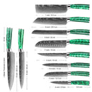 Kit Completo 8 Facas Acabamento em Damasco • Kit Pro Amazon